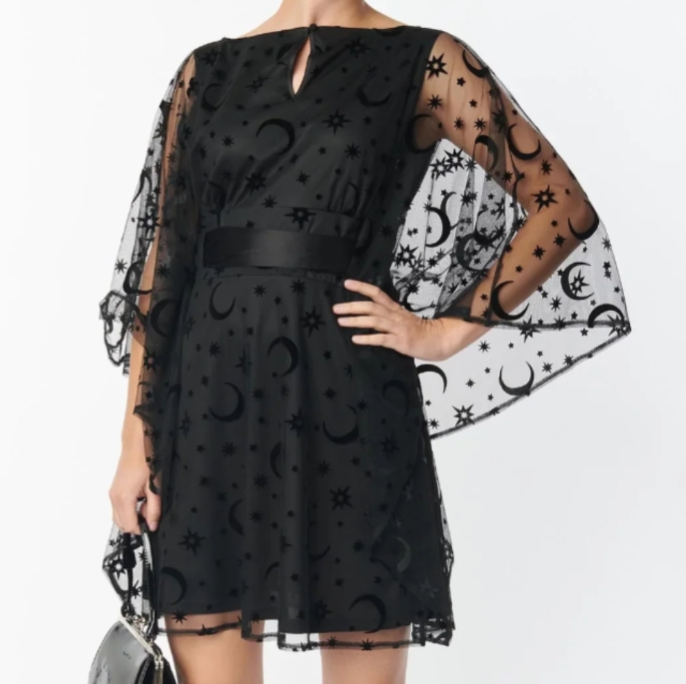 Smak Parlour Moon and Stars Caftan style Dress
